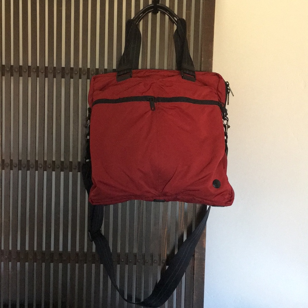 Coach red carry on/gym/ commute bag